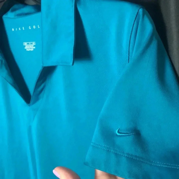 Teal Nike Golf‎ Collard Shirt S - Picture 3 of 4
